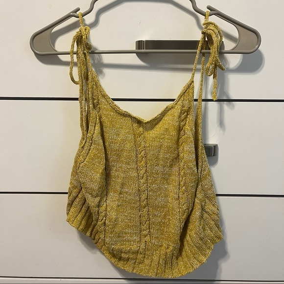 Free People Bombshell Tank Top Yellow - Picture 5 of 9